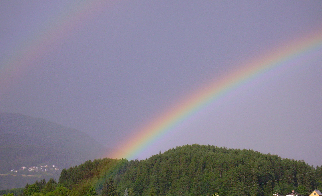 Doppelter Regenbogen vom 4. Juli 2009